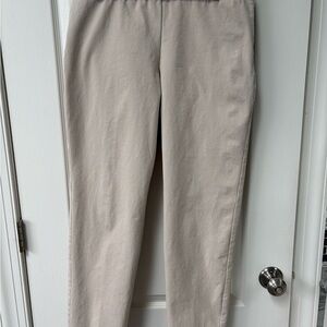 Talbots Heritage Pants Size 10 Cream/Light Tan/Sand/Neutral Color Career Office